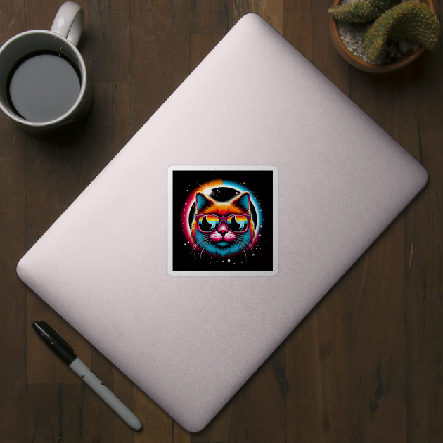 Cosmic Eclipse Feline by MakerMind8.2